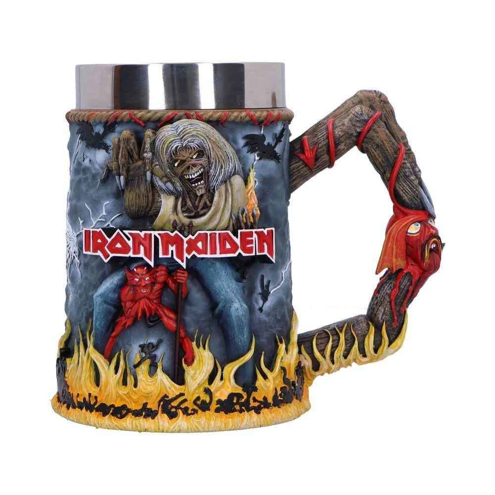 Nemesis Now Ltd Iron Maiden The Number of the Beast Tankard - Resin hand-painted