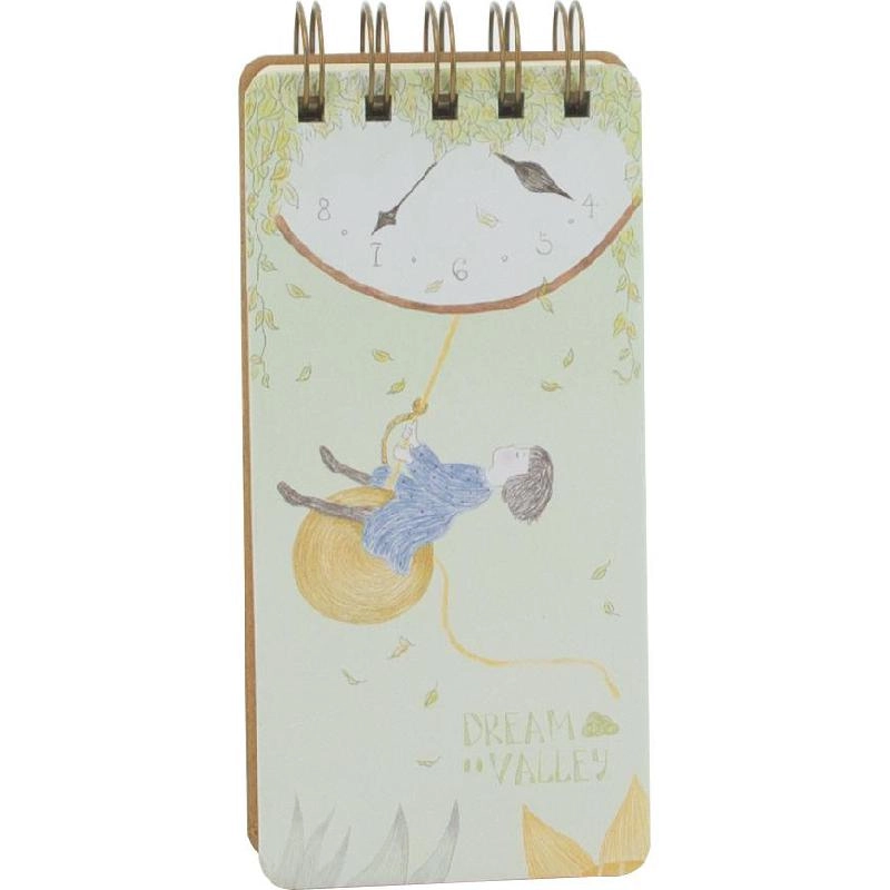 Dream Valley Memo Notebook 5.9 X 2.7 in Spiral - Lined 109 Pages