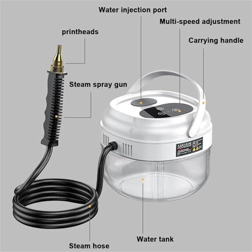 Handheld High Pressure Steam Cleaner - 3 bar 1000ml