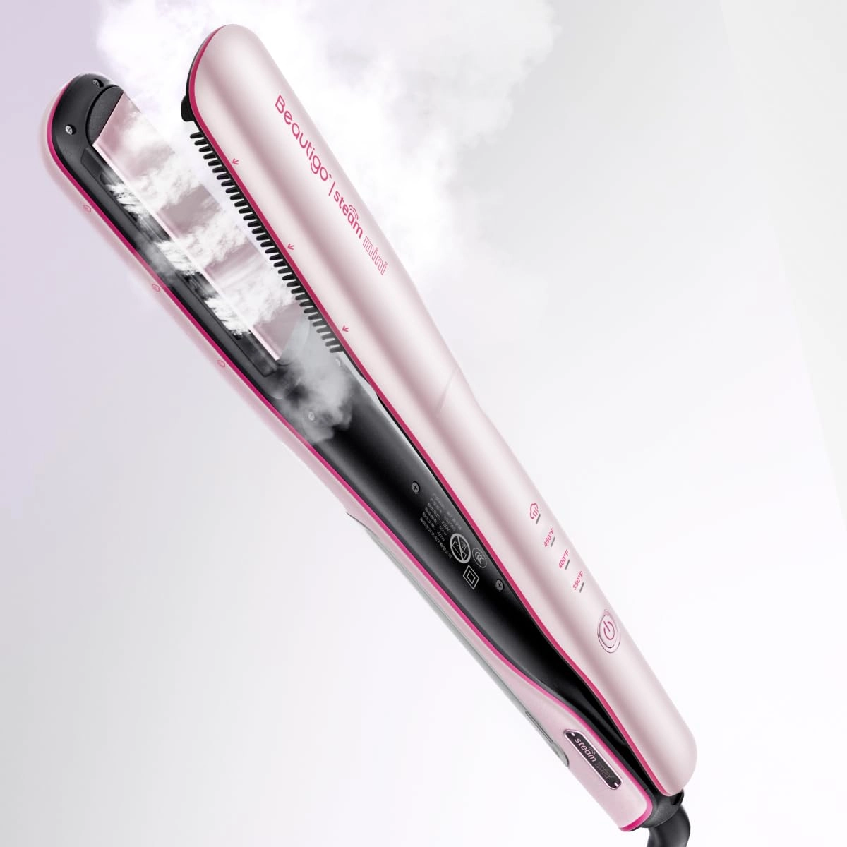 Beautigo CG-HS205B-F - Steam Hair Straightener Rose Gold