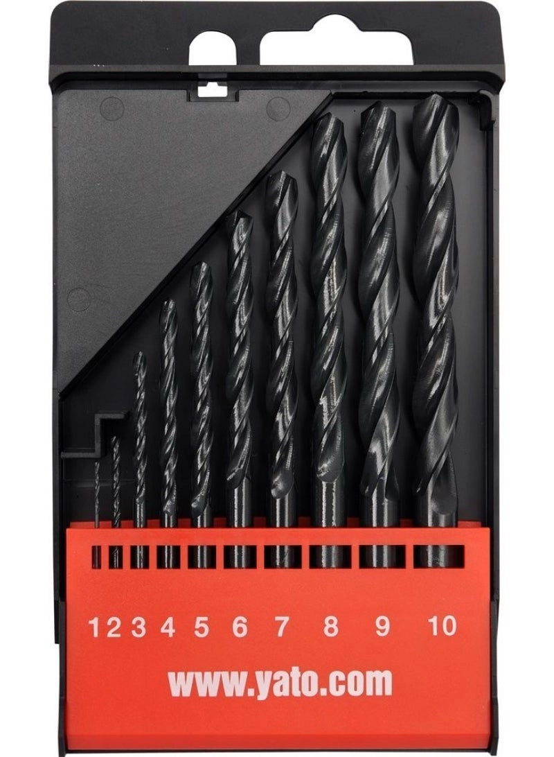 Yato YT-4461 - HSS 10pcs 1-10mm