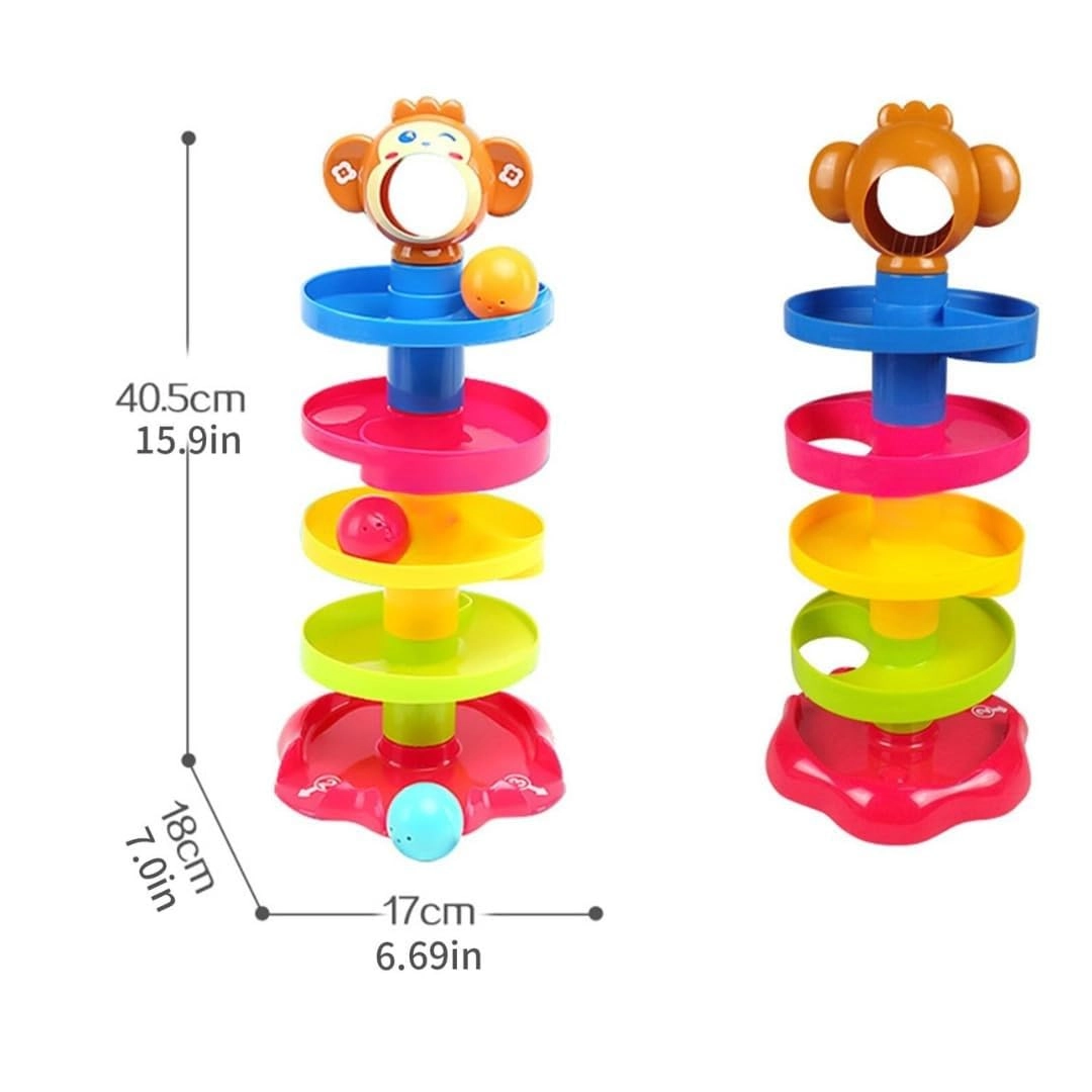 PLUSPOINT Monkeyball Drop Toy - 12 months+ 3 pieces