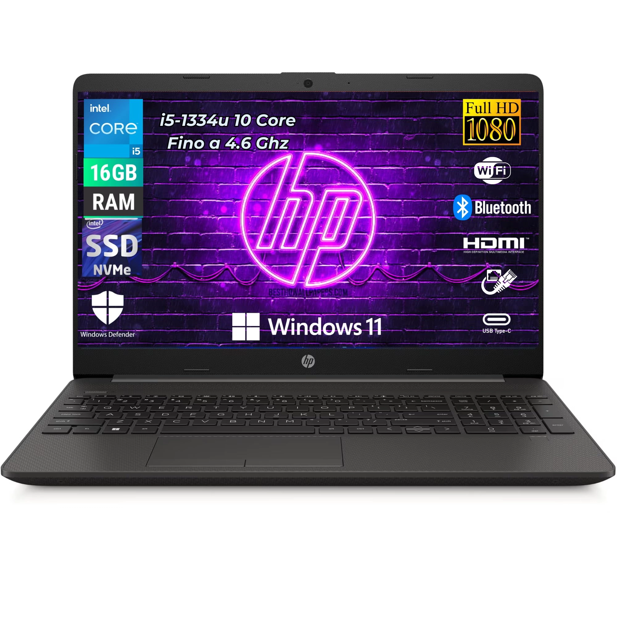 HP 250 G10 - 15.6'' 256GB 16GB i5-1334u