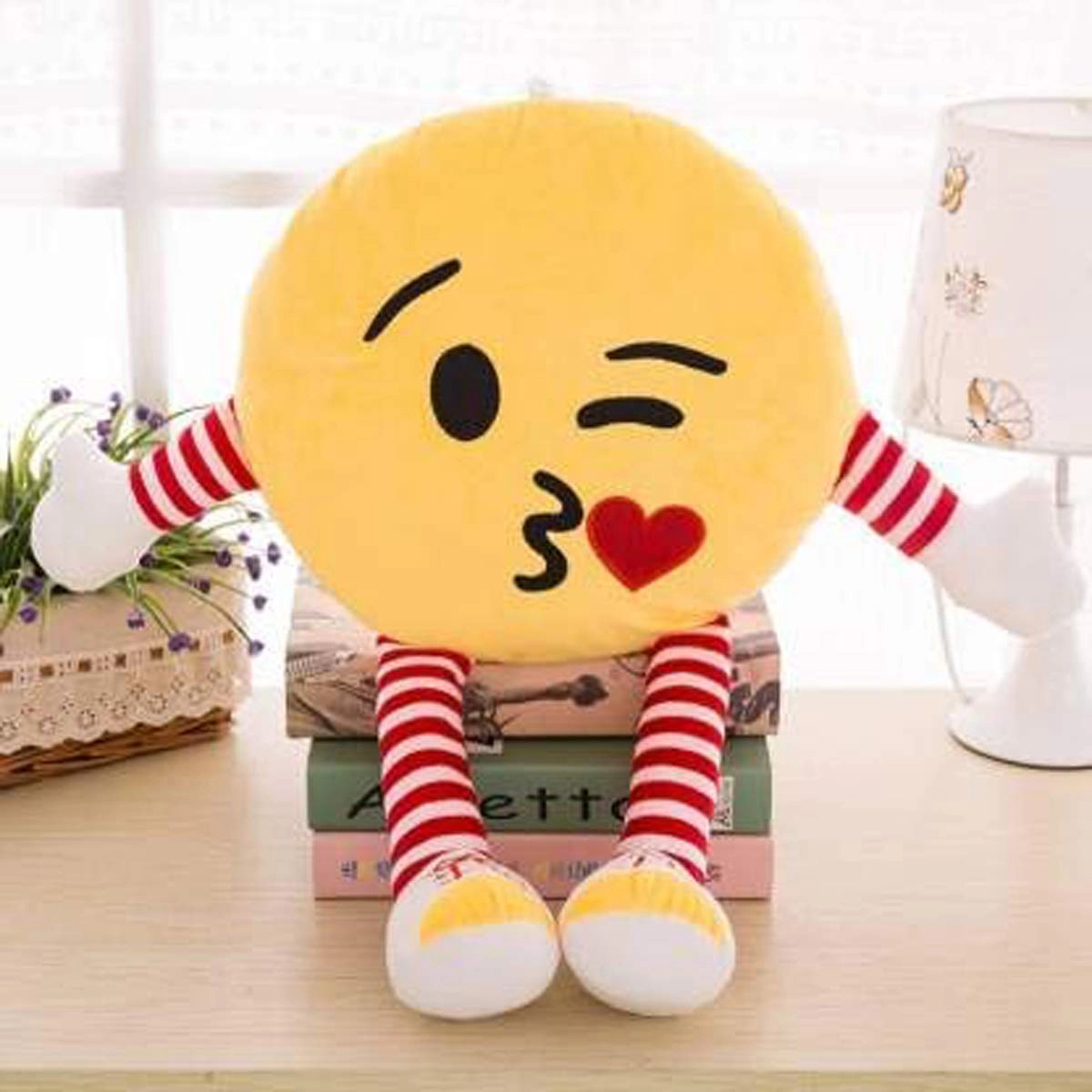 click4deal Animal Pillow Cushion - 20 cm Plush Yellow