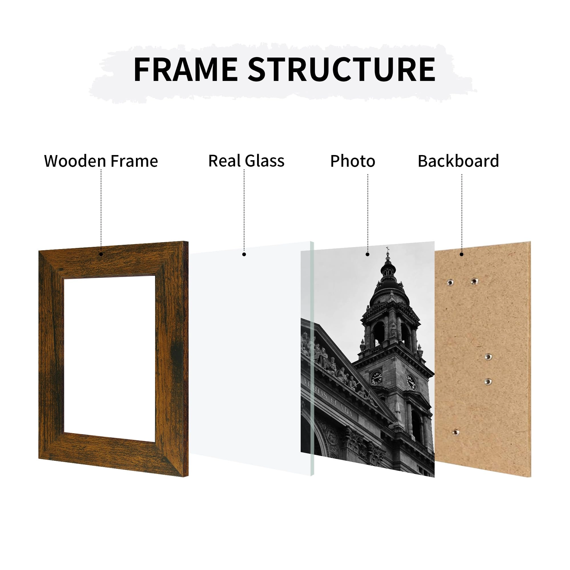 Collage Picture Frames - 5x5 in 3 Opening