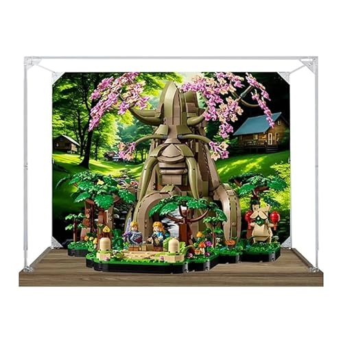 Acrylic Display Box - Assembled Dustproof Measures 15.7 x15.7 x 13.7 inches ( 40x40x35 cm)