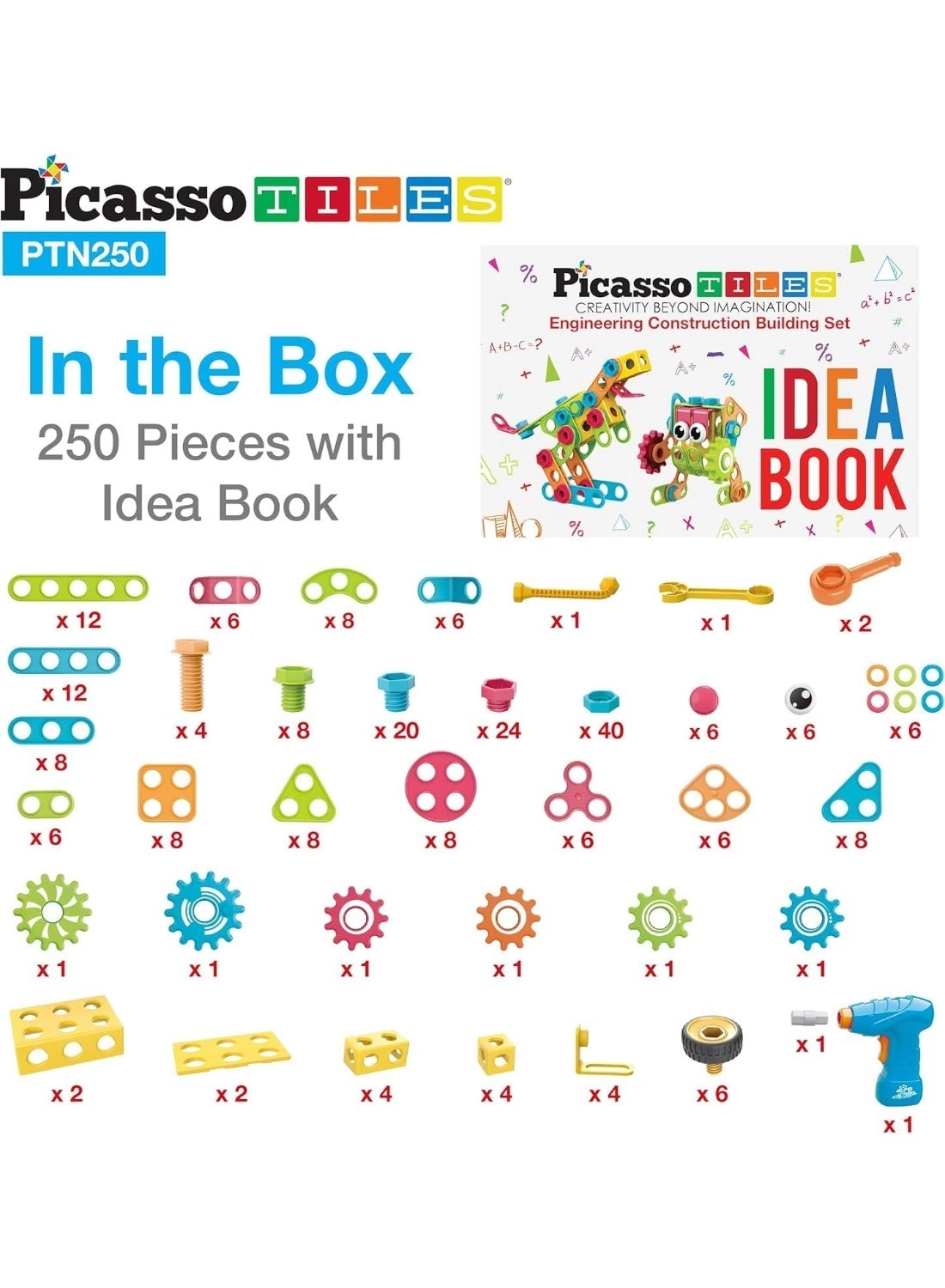 Engineering Construction Building Set - 250 pcs