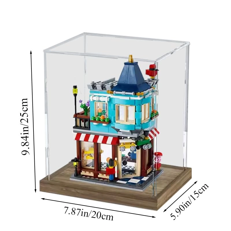 Display Case for LEGO Creator 31105 - 3mm Acrylic Wood Bottom