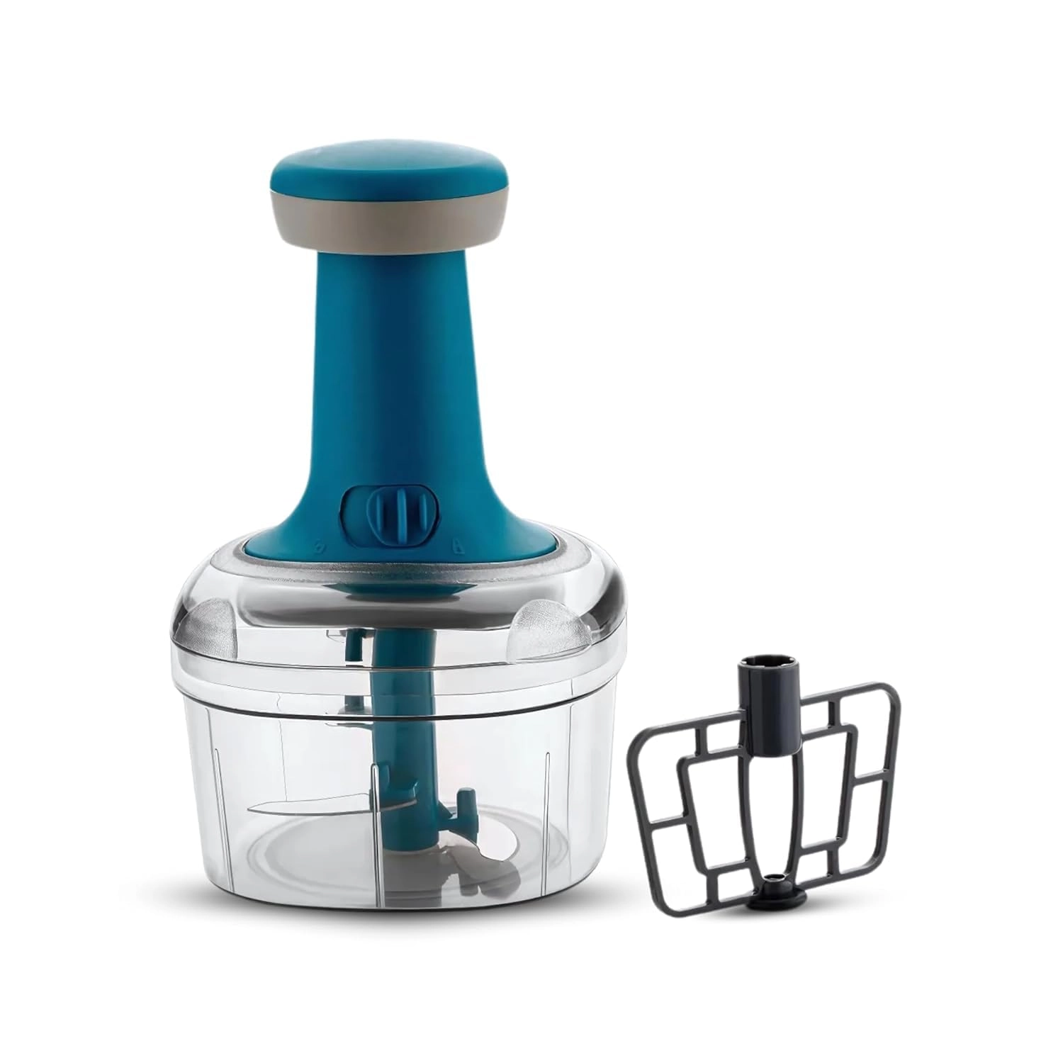 VIDALIA CHOP WIZARD Manual Push Chopper - 700ml 3 blades