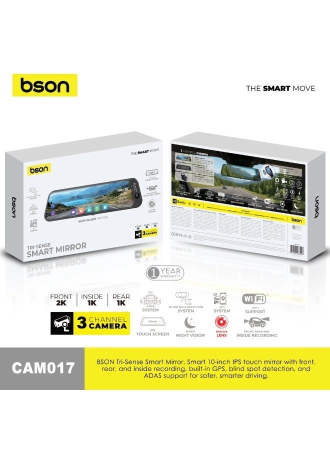 Tri Sense Smart Mirror - 1080p