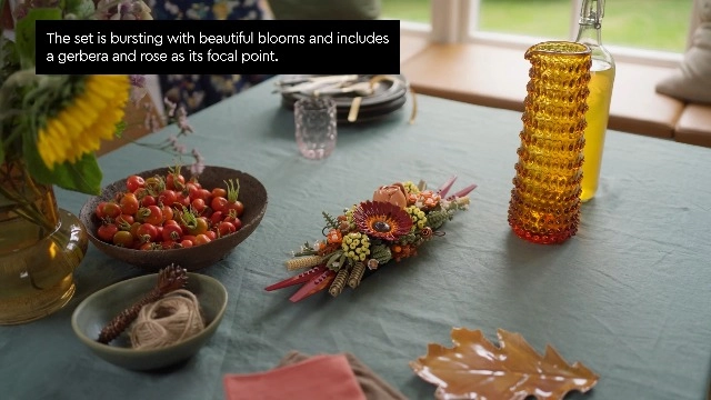 Dried Flower Centerpiece (10314) - Artificial Plants For Adults