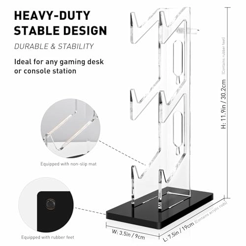 Universal 3 Tier Controller Holder and Headset Stand - PS4 PS5 Xbox ONE Switch
