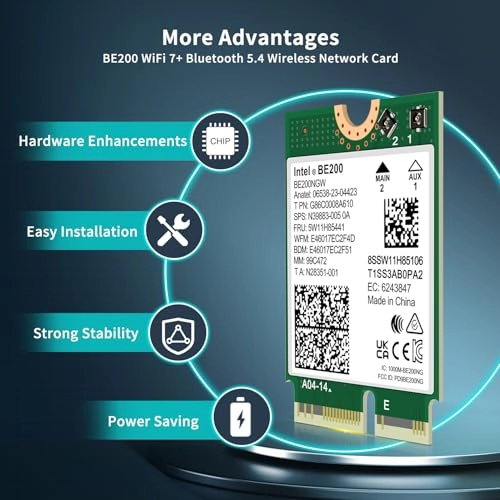 BE200 - Tri-band M.2/NGFF Wireless