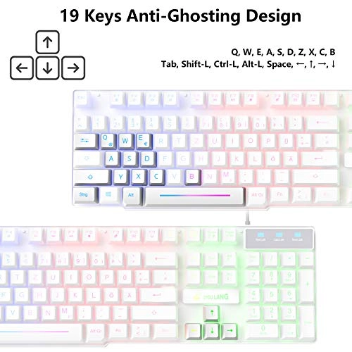 Gaming Keyboard and Mouse Set - DE Wired