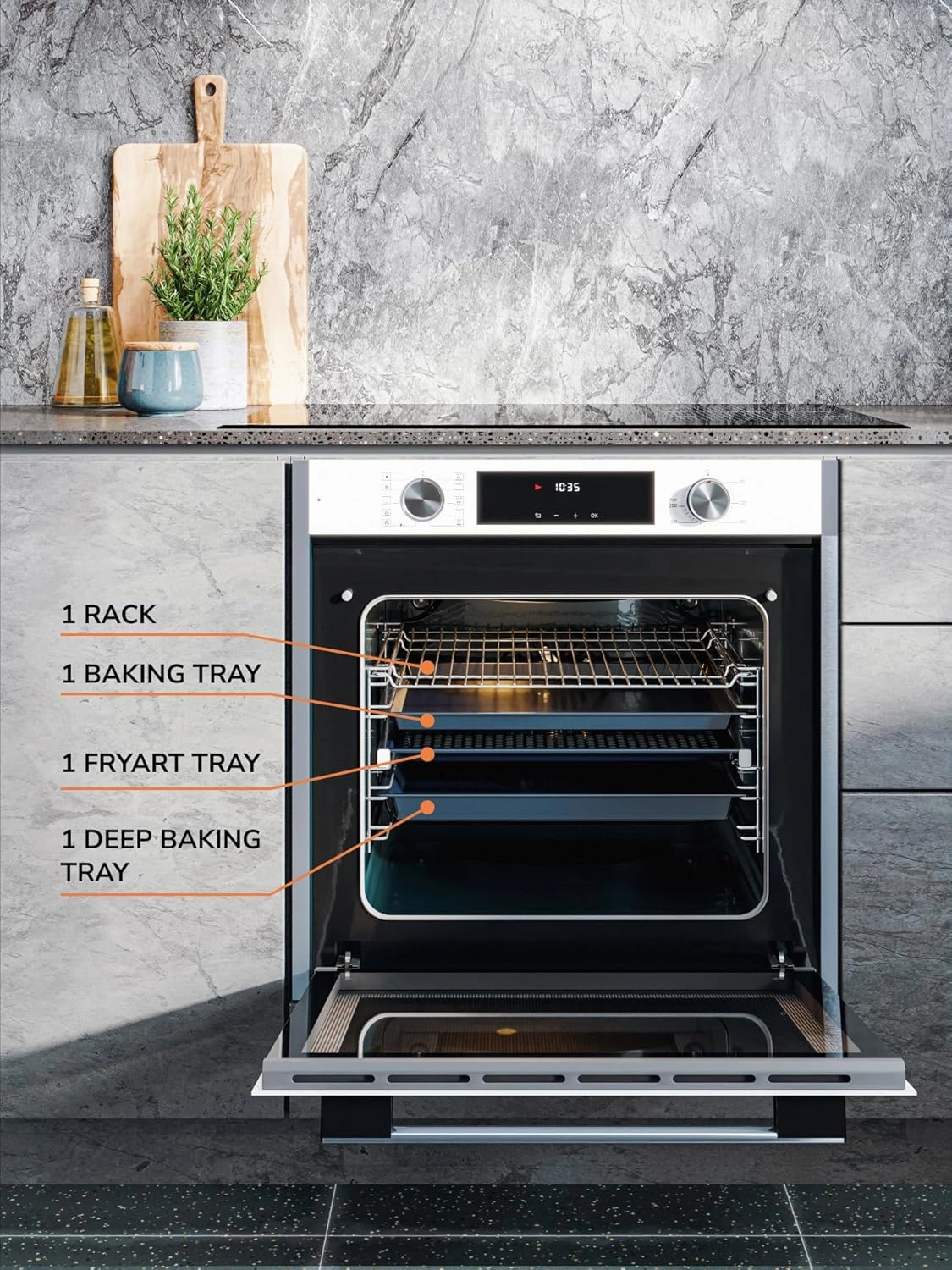 MEO6005WH 60cm Convection Oven