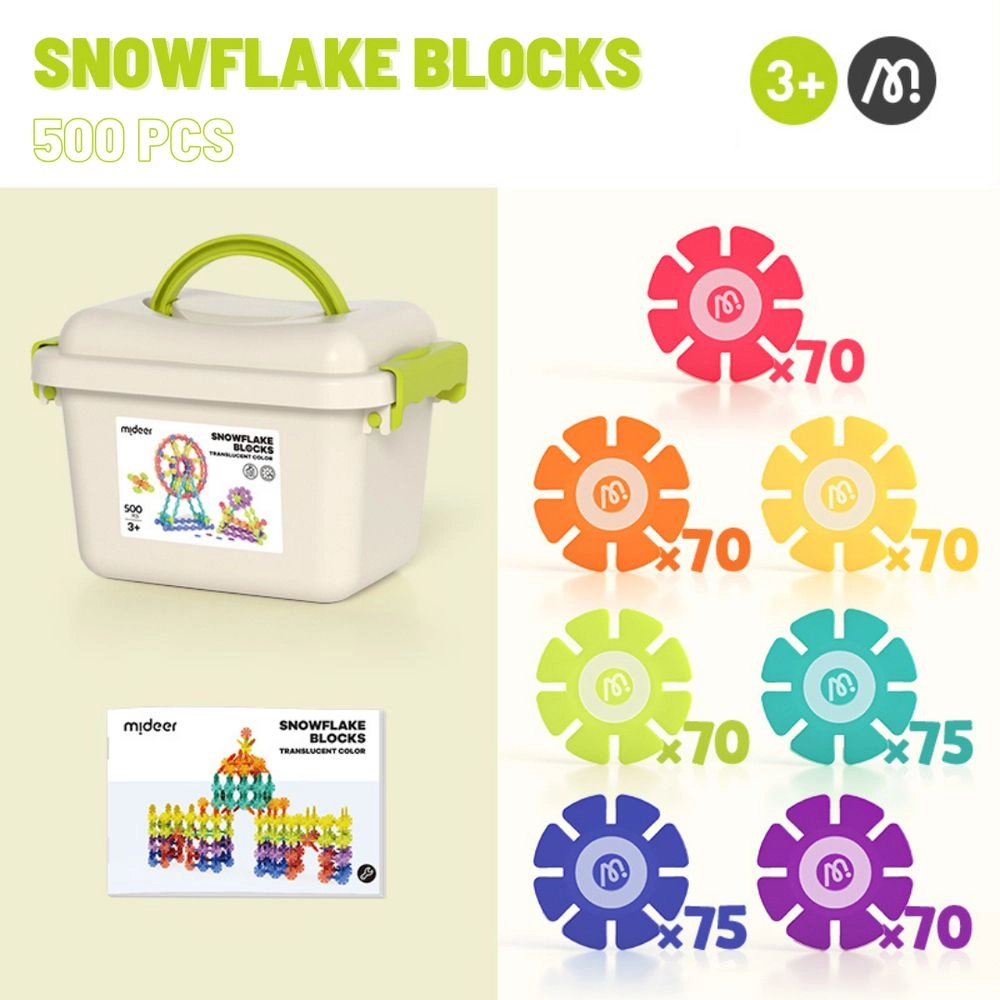Colorful Snowflake Blocks - 500pcs
