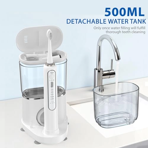 Electric Toothbrush - Water Flosser Wireless Charging 500ML