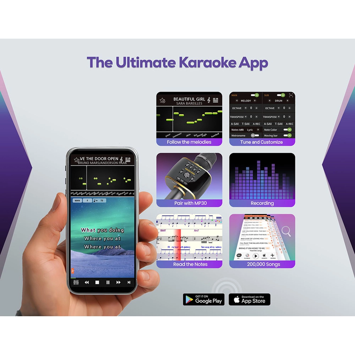 Magic Sing MP30 PRO Wireless Microphone