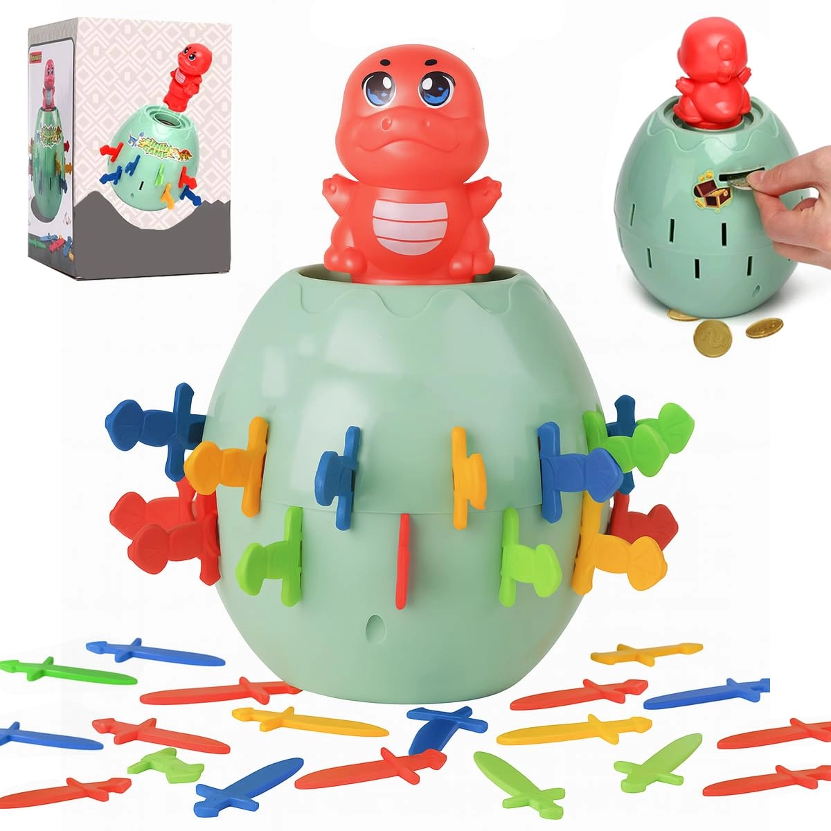 Toyana Dinosaur Coin Bank Surprise Game - 4 years+