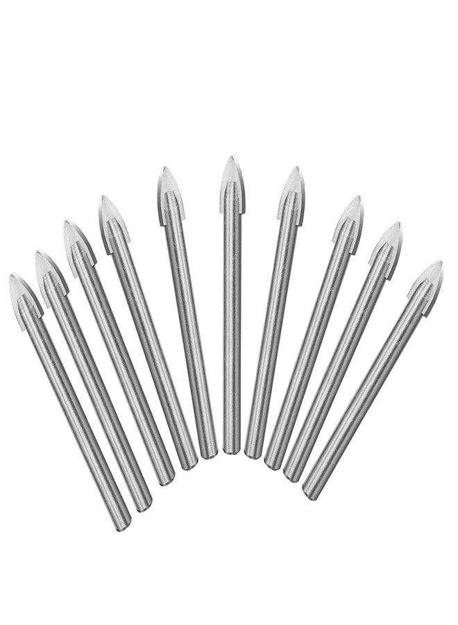 Glass Drill Bit - Tungsten Carbide Tipped 10Pcs 8MM