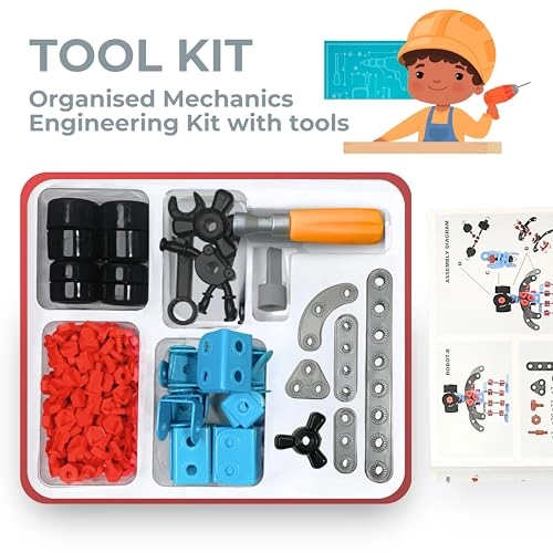 DIY Mechanic Kit Engineering - 6 months and up 158 pieces