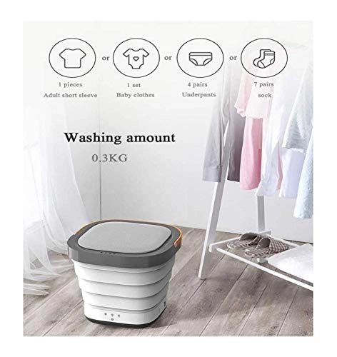 Portable Washing Machine,Turbine Folding Mini Usb Laundry Washer,Perfect For Apartments, Rvs And Small Space Living Shandongmt (Color : B)