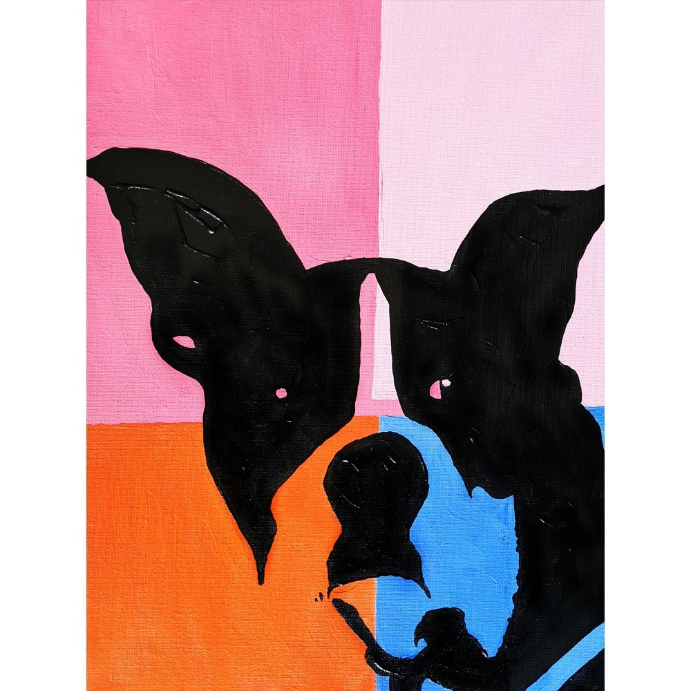 KIDZ LOVE ART Pop Art - Bear - 30x40cm canvas Seven 75ml paint tubes Three high quality paint brushes