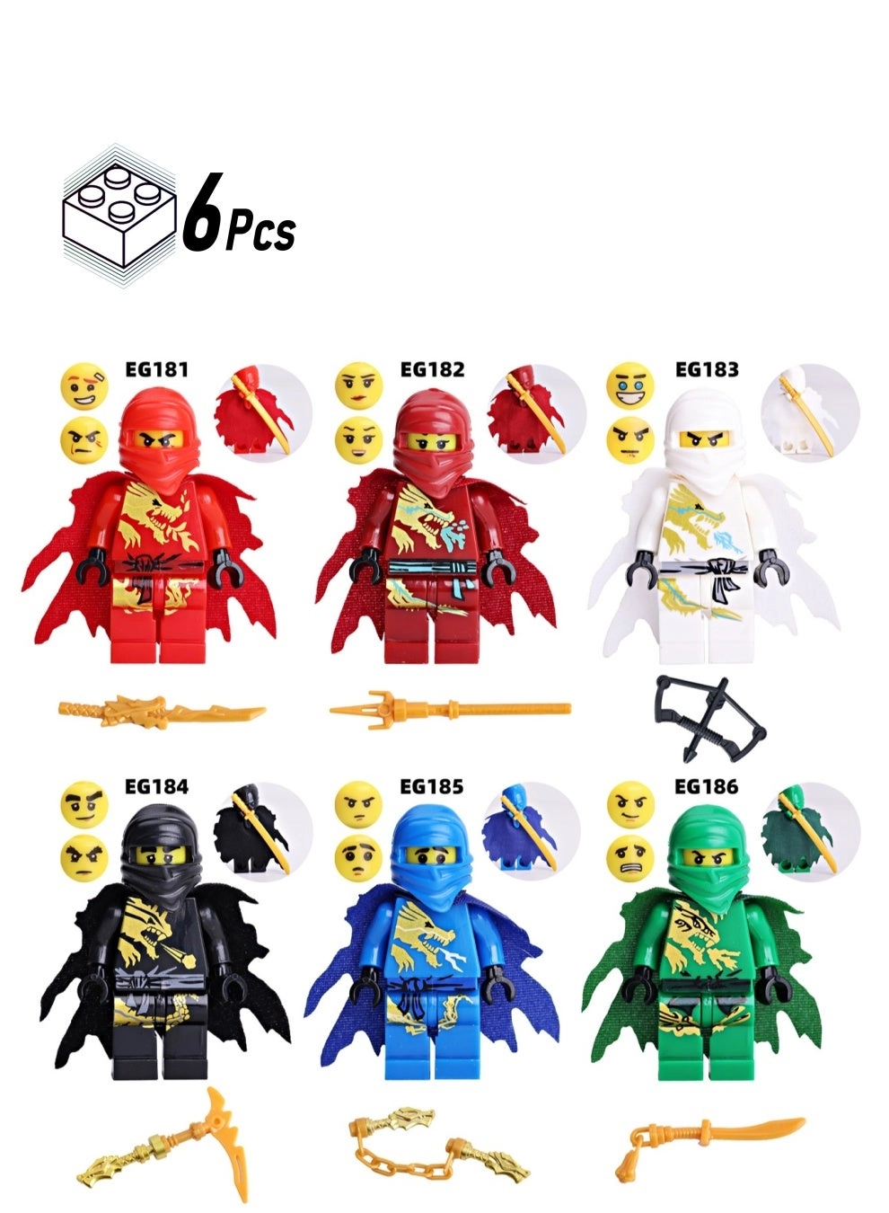 SKMEI Phantom Series - Ninjago 6 pcs Gift Pack