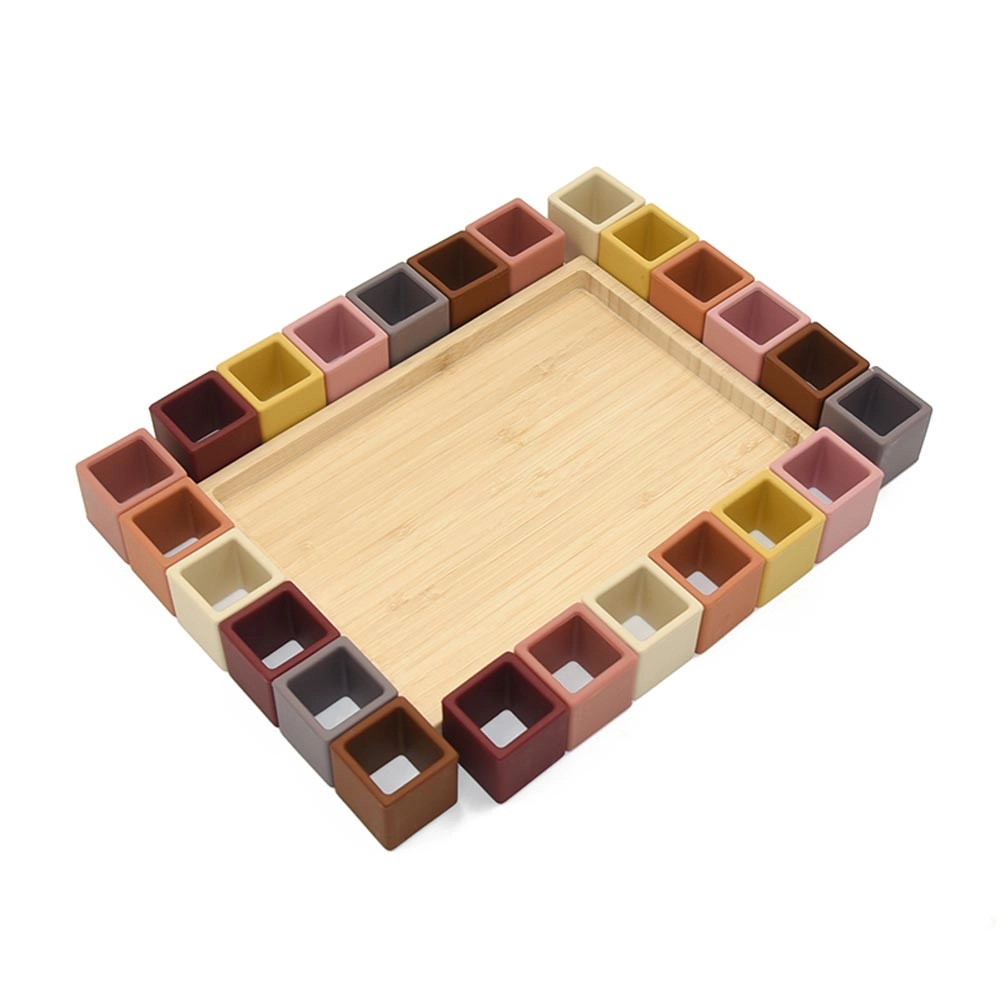 Silicone Cube Puzzle - Suitable for 3 years and above 24pc