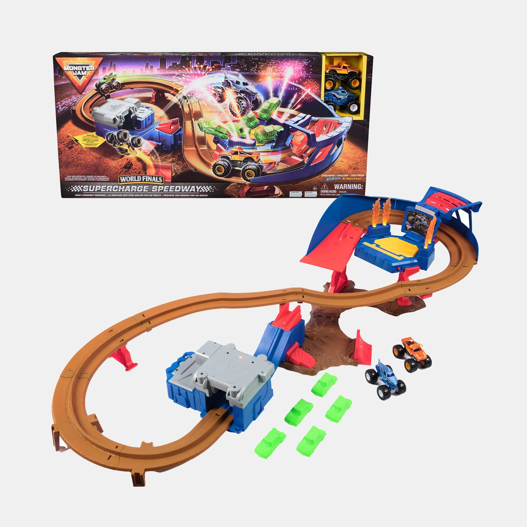 Monster Jam Super Charger Speedway Playset - 1:64 40pcs