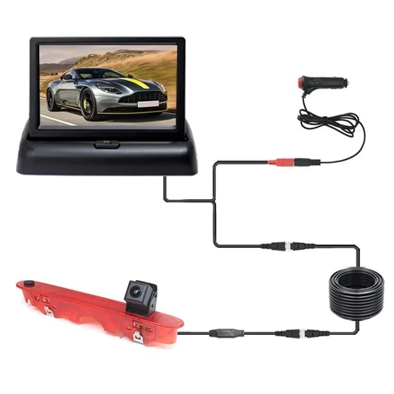AHD 1080P Brake Light Reverse Camera - Night vision