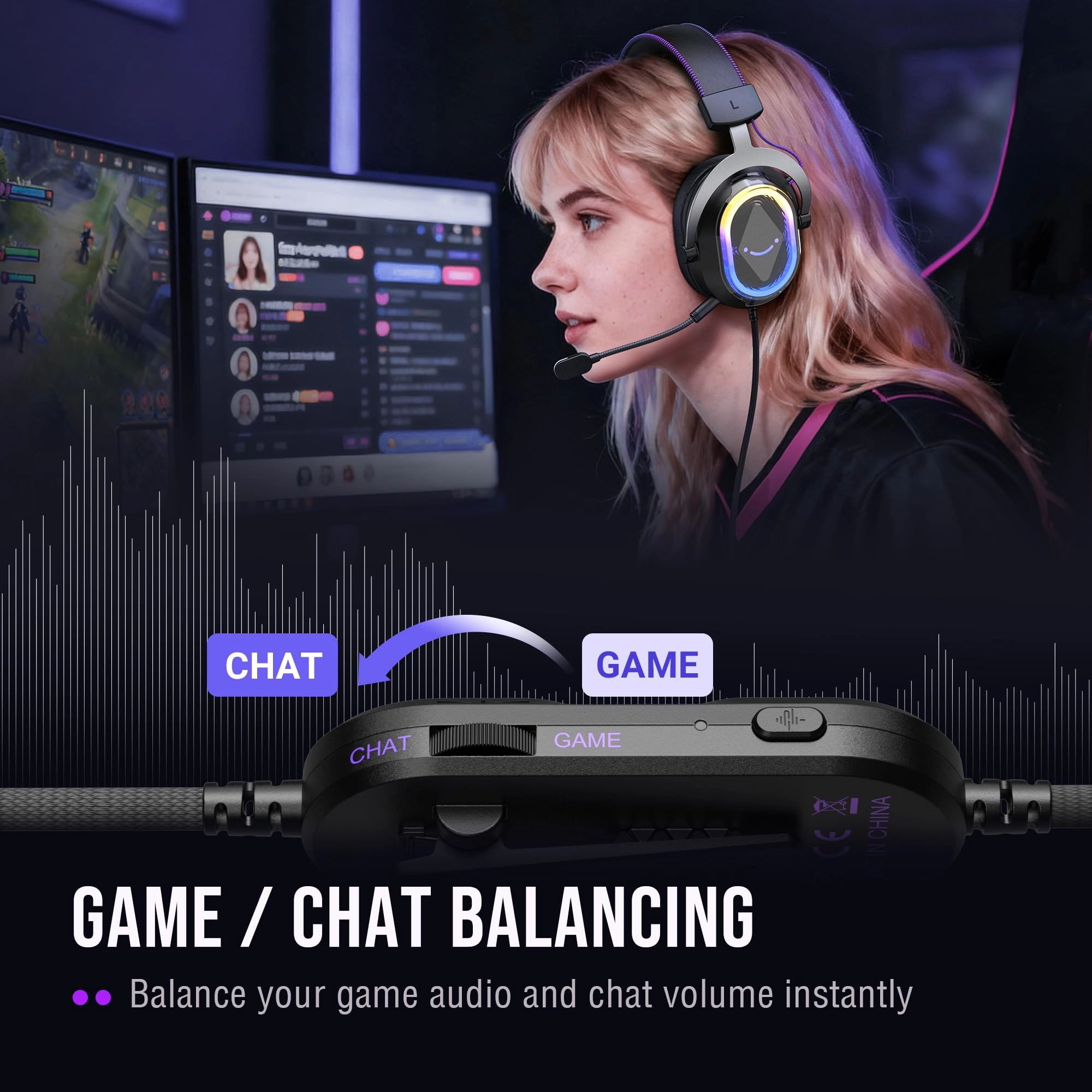 AmpliGame H13WP Wired Headset