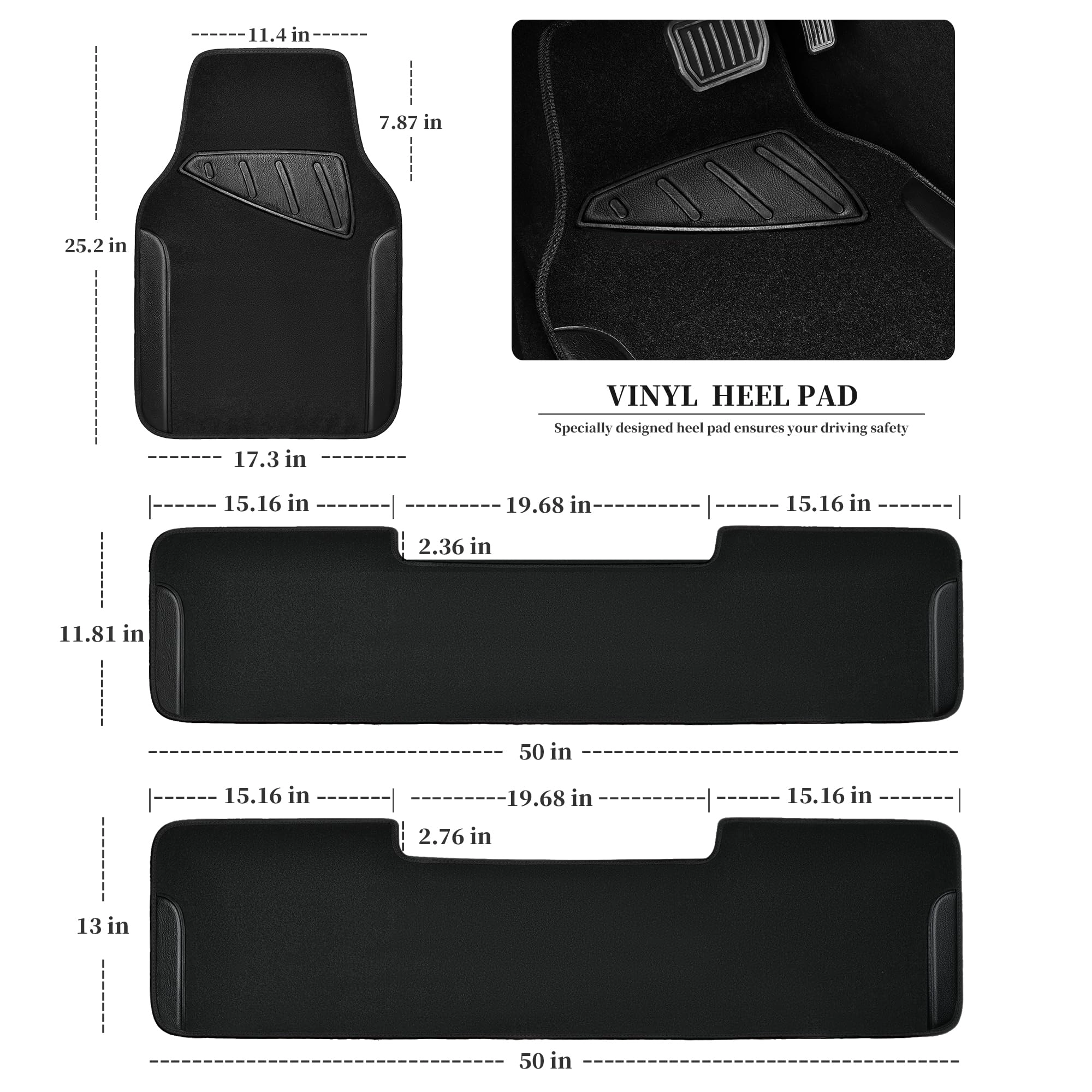 Jelly Waterproof Universal Fit Car Floor Mats - Pink Leather