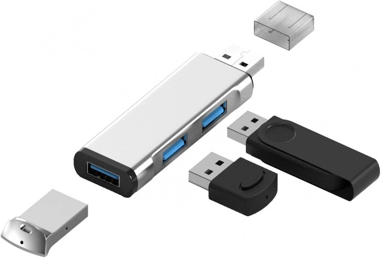 USB C Hub Multiport Adapter - 3 Port USB 3.0 Black