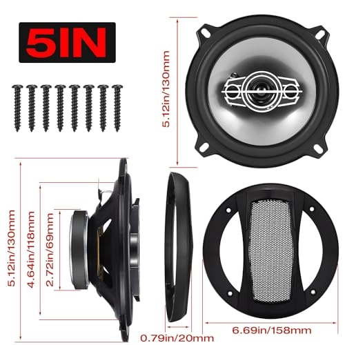 Car Coaxial Speaker - 130mm 4-way