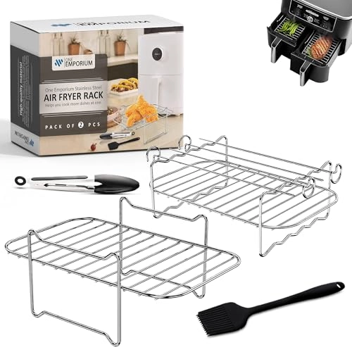 Air Fryer Rack - 304 Stainless Steel 2 Pcs