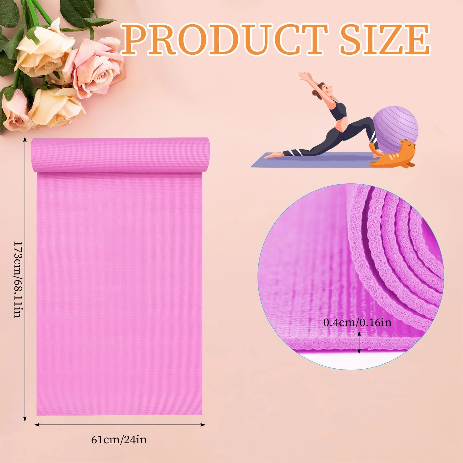 Yoga Mat - Ethylene Vinyl Acetate 4mm