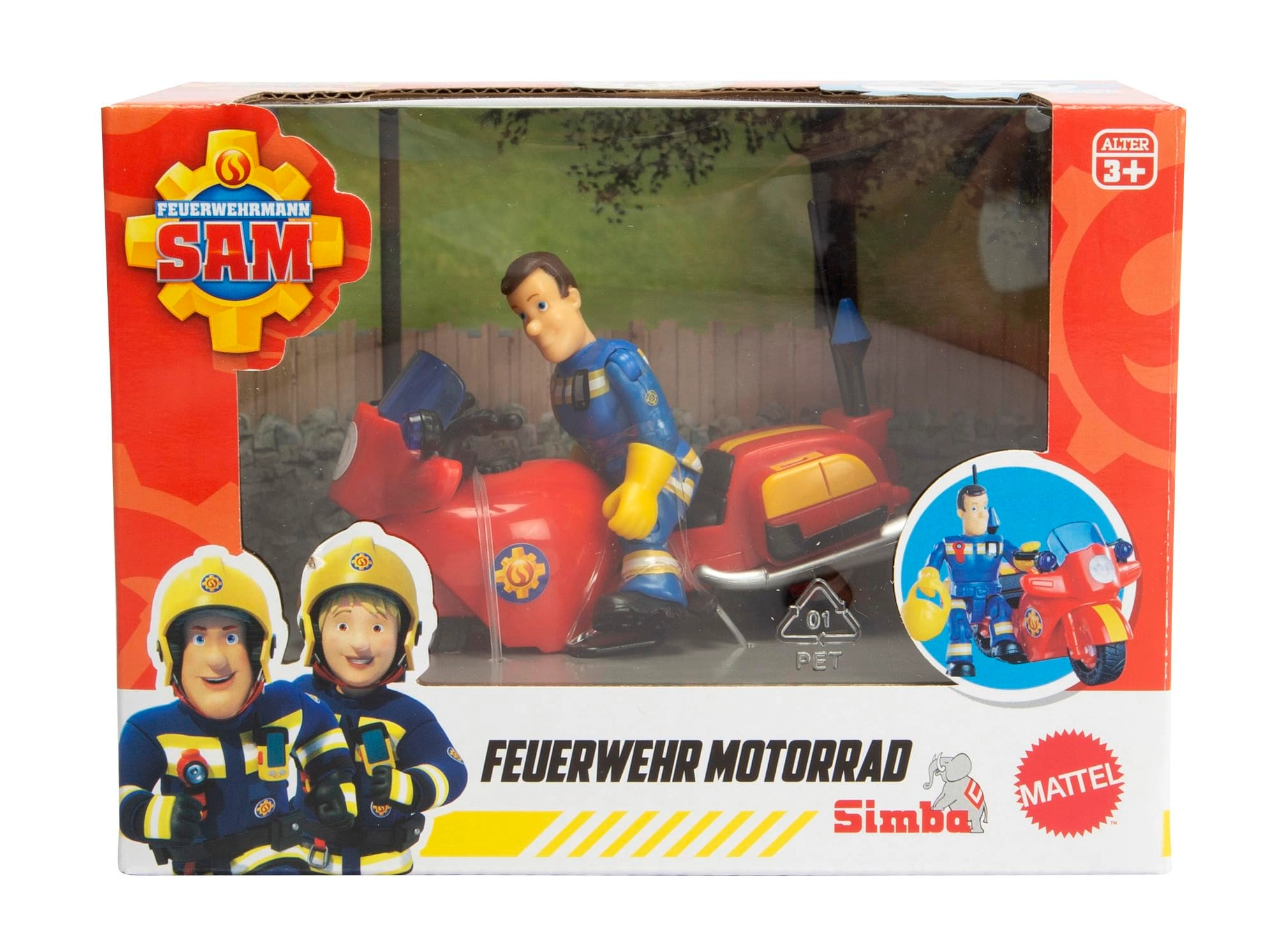 Simba Fireman Sam Fire Brigade Motorcycle - 3 Years (10.5 cm) (109252654)