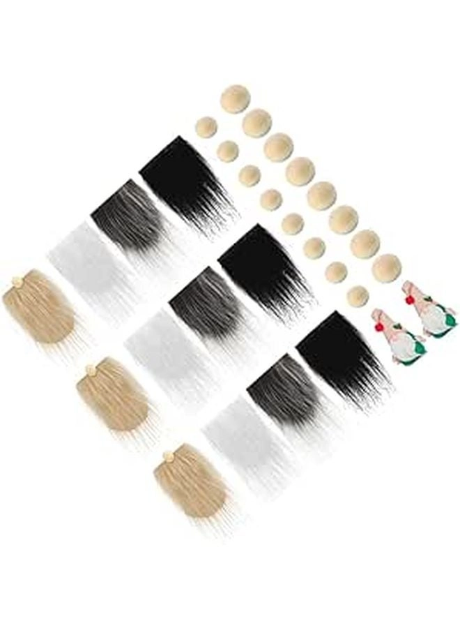 BRIGHTFUFU Faux Fur Beard - 18.00X9.00X0.50cm 12 Mens