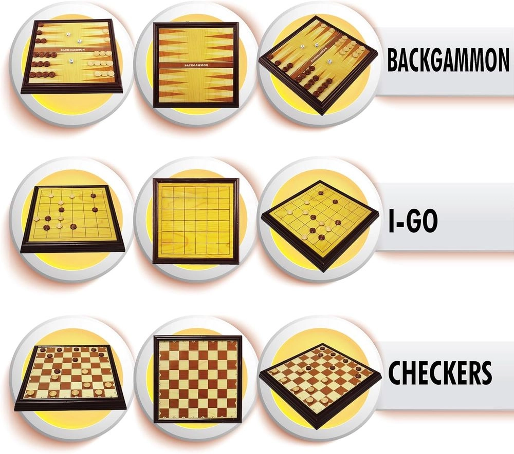 12-in-1 Portable Board Games Set