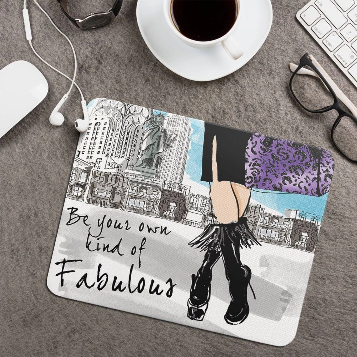 95507 Neoprene Mouse Pad - 22x18 cm