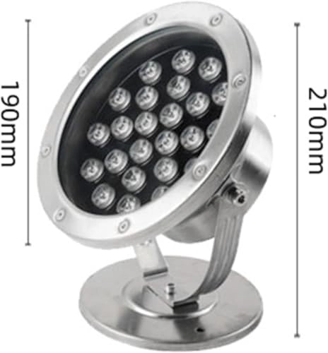 Pond Fountain with Lights - Adjustable Angle IP68 24V