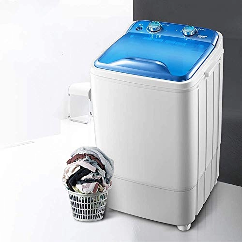 PYXZQW Portable Compact Mini Single Tub Washing Machine with Wash and Spin Cycle,6Kg Capacity for Home Travel Camping Apartments Dorms