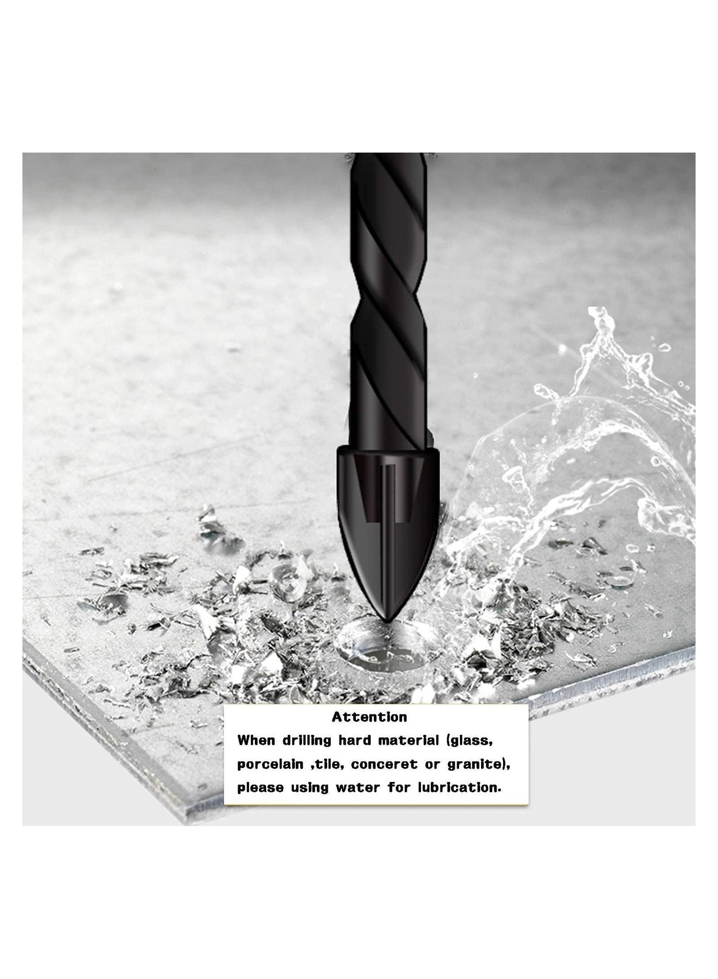 Masonry Drill Bits - Cross Carbide Tipped 7Pcs 3/4/5/6/8/10/12mm