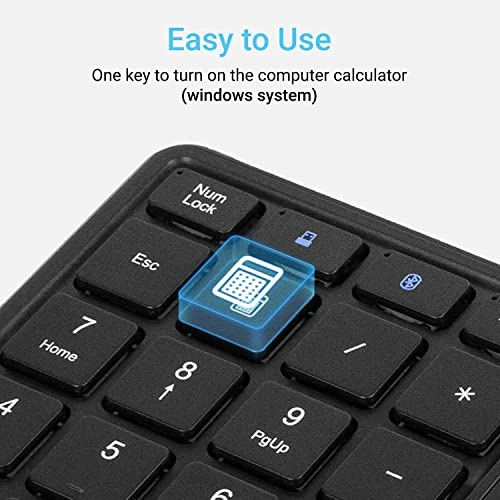 Numeric Keypad - 26 Keys Bluetooth Rechargeable
