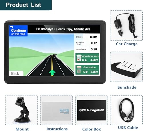 Car GPS Navigation North America - 7 inch 16GB