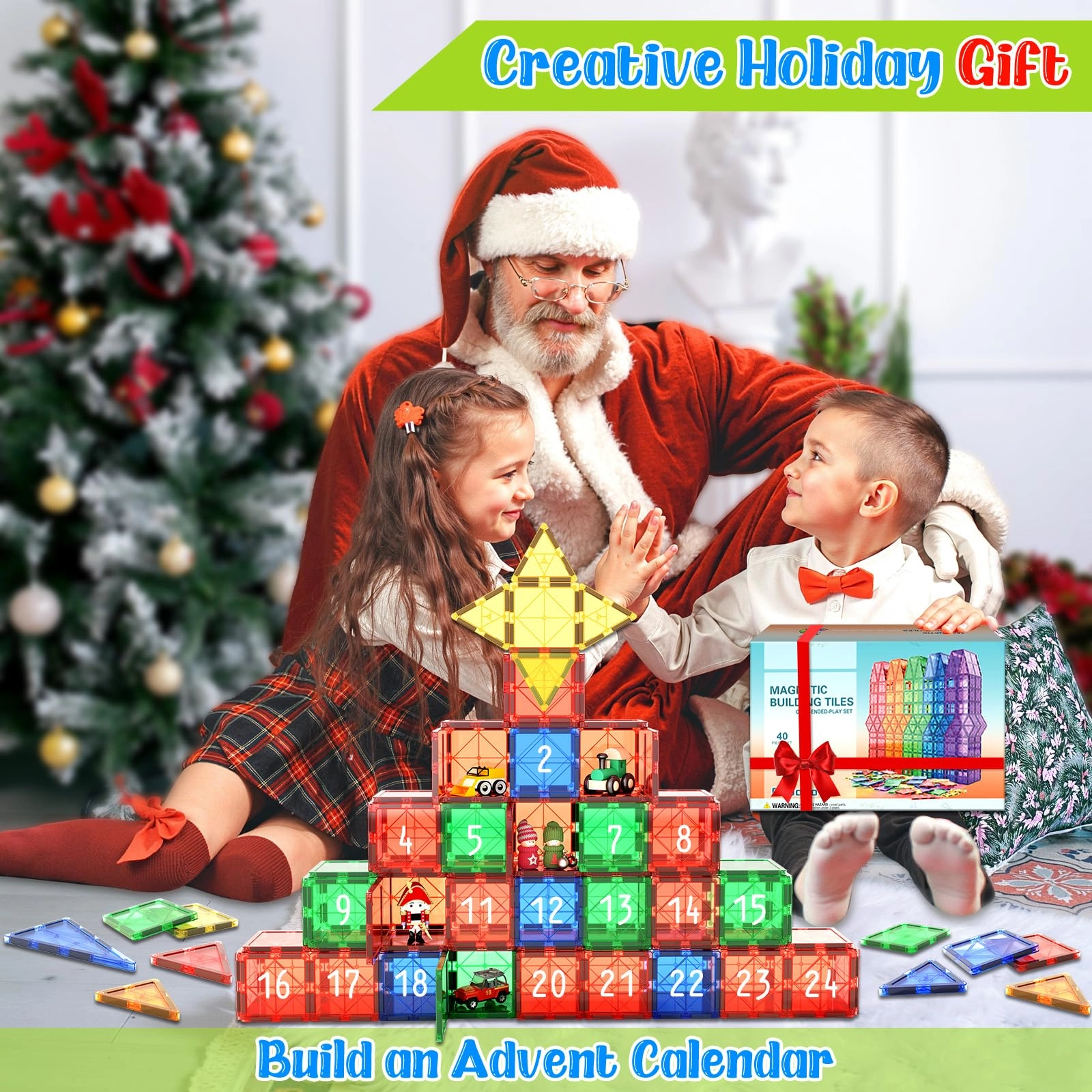 Magnetic Tiles - 40 pcs