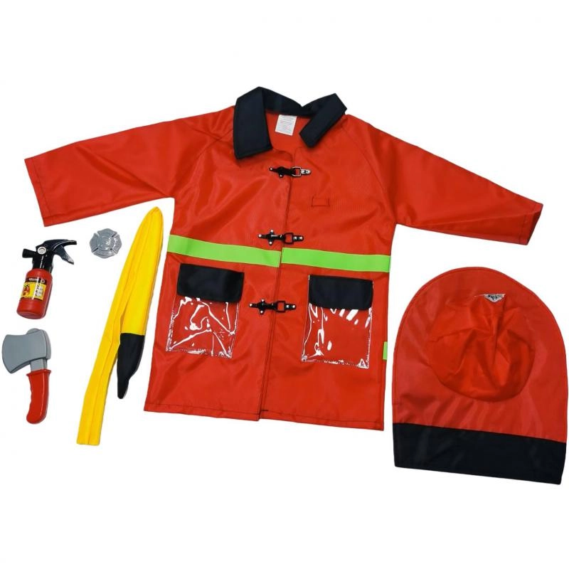 Non Branded Firemen Role Play Costume - 6 Pieces (KN80021)