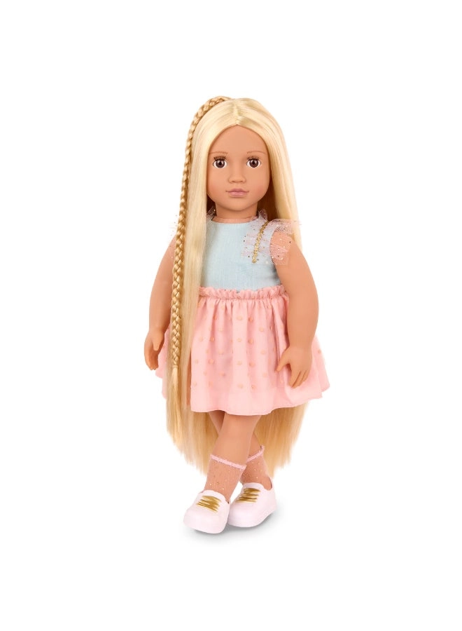 Poppy Fashion Doll Playset - 18-inch Blonde Hair Ages 3+