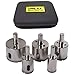 Diamond Drill Bit Tile Hole Saw Set - 5 Pcs 3/4 inch 1 inch 1-1/4 1-1/2 1-3/4 Inch